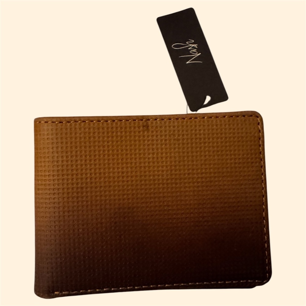 Patricia Nash Leather Bi-fold Men’s Wallet NWT